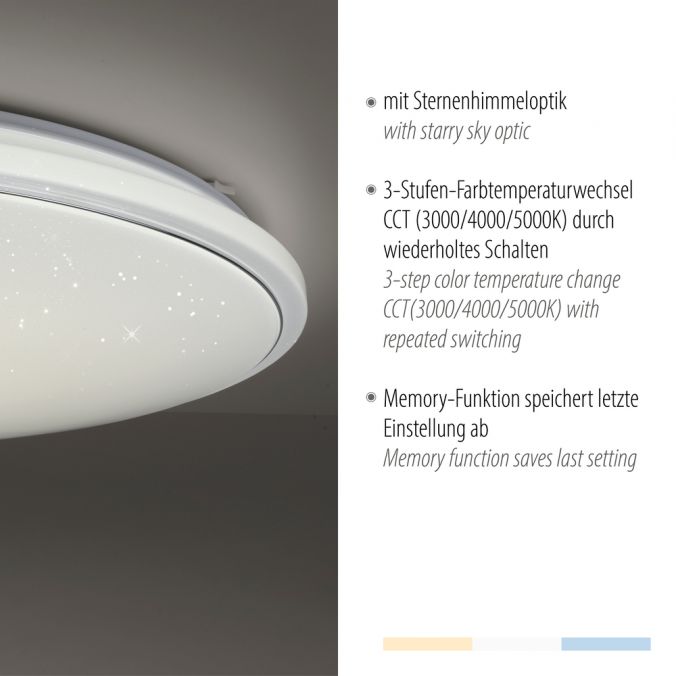 Paul Neuhaus LED Deckenleuchte Ø80cm rund Sternenhimmel Farbwechsel CCT Memoryfunktion Flash Sale