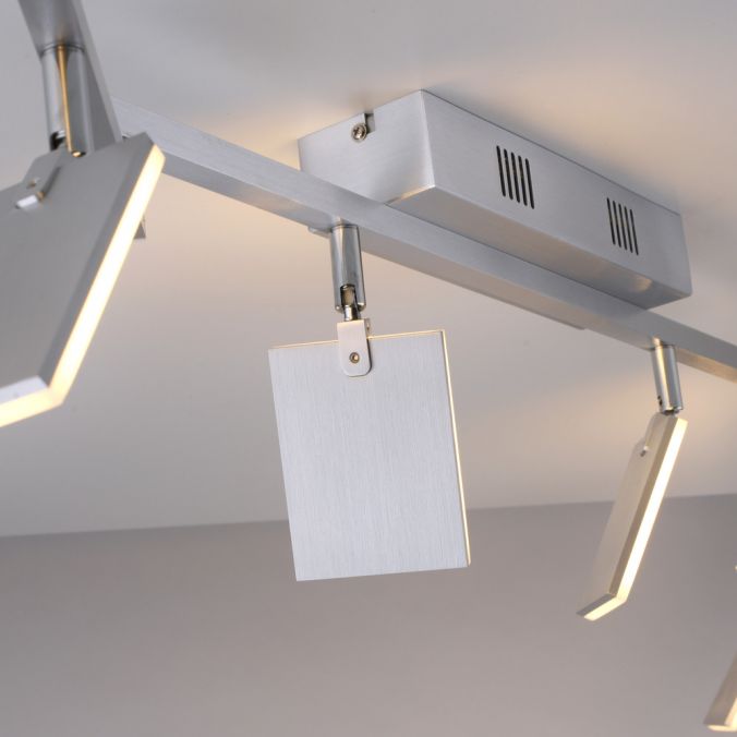 Paul Neuhaus Paul Neuhaus PURE MIRA LED Deckenleuchte aluminium 6 flammig dimmbar CCT Begrenztes Angebot