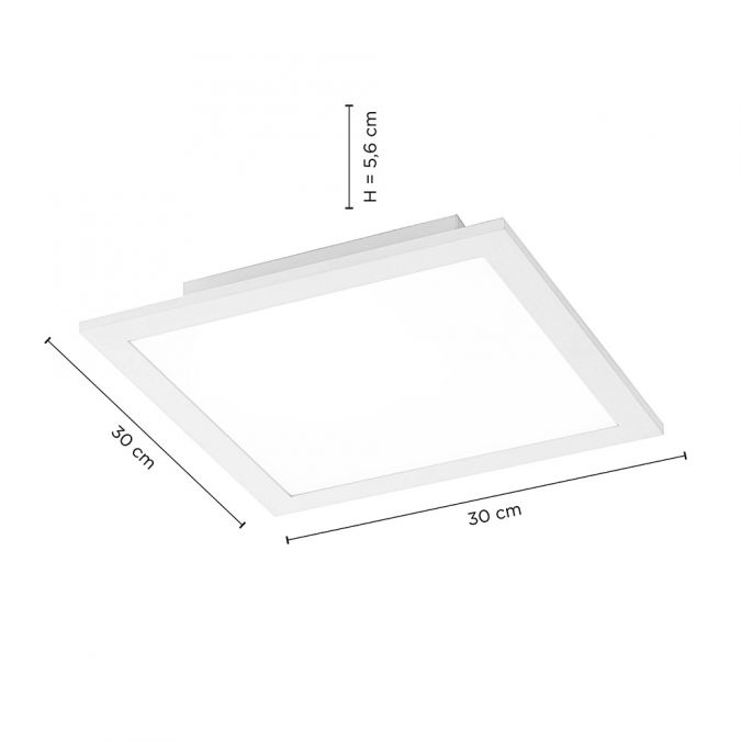 Paul Neuhaus LED-Panel, weiß, 30x30cm, neutralweiß, flache Bauart, quadratisch Exklusivangebot