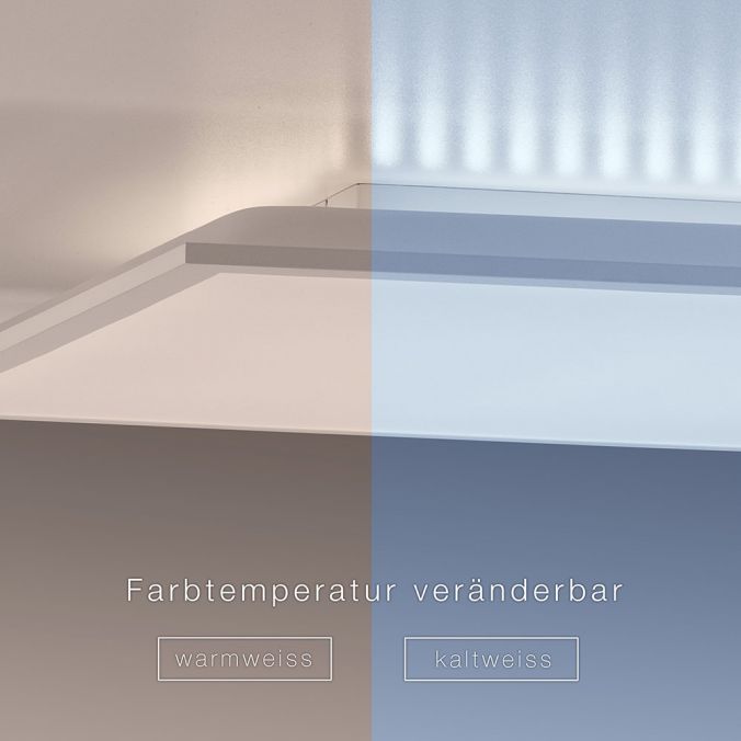 Paul Neuhaus LED-Panel, weiß, 62x62cm, Backlight, dimmbar, Farbsteuerung Saisonschlussverkauf