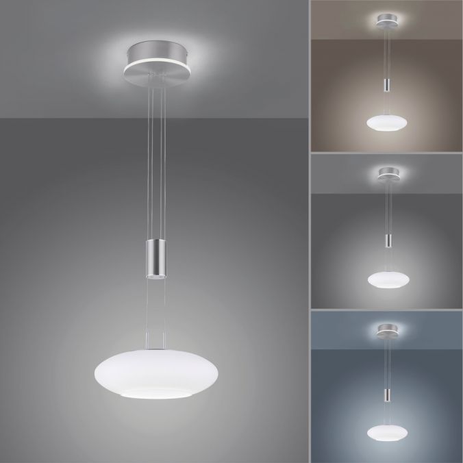 Paul Neuhaus Paul Neuhaus, Q-ETIENNE, LED Pendelleuchte stahl, Smart Home Lagerräumung