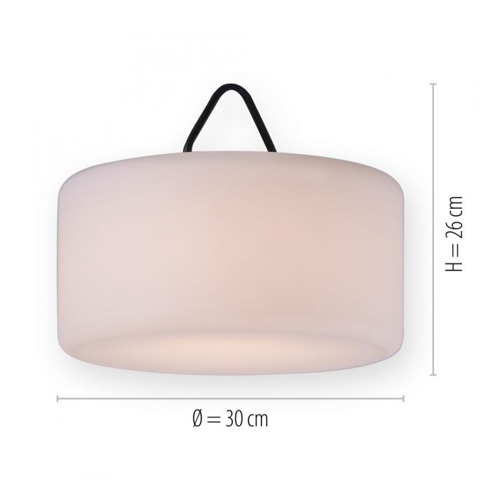 Paul Neuhaus LED-Pendelleuchte, IP44, Akkuleuchte, RGB+W, Tastschalter, inkl. USB-Kabel Zeitlich begrenztes Angebot