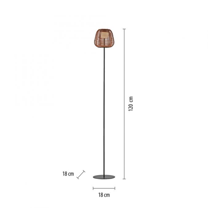 Paul Neuhaus LED Stehleuchte schwarz Akku spritzwasserschutz USB Touchdimmer Exklusive Angebote