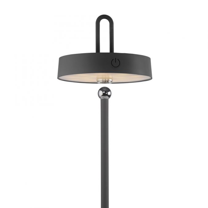 Paul Neuhaus LED Tischlampe schwarz Akku Touchdimmer spritzwassergeschützt USB Blitzangebot