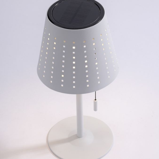 Paul Neuhaus LED Tischleuchte, weiss, dimmbar, solarbetrieben, modern, kabellos Räumungsverkauf