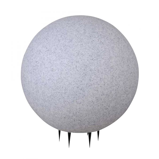 Paul Neuhaus Kugelleuchte, Steinoptik, 50cm, 5m Kabel + Stecker, wetterbeständig