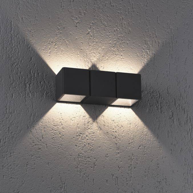 Paul Neuhaus LED-Außenwandleuchte, anthrazit, warmweiß, spritzwassergeschützt, modern Riesige Ersparnisse