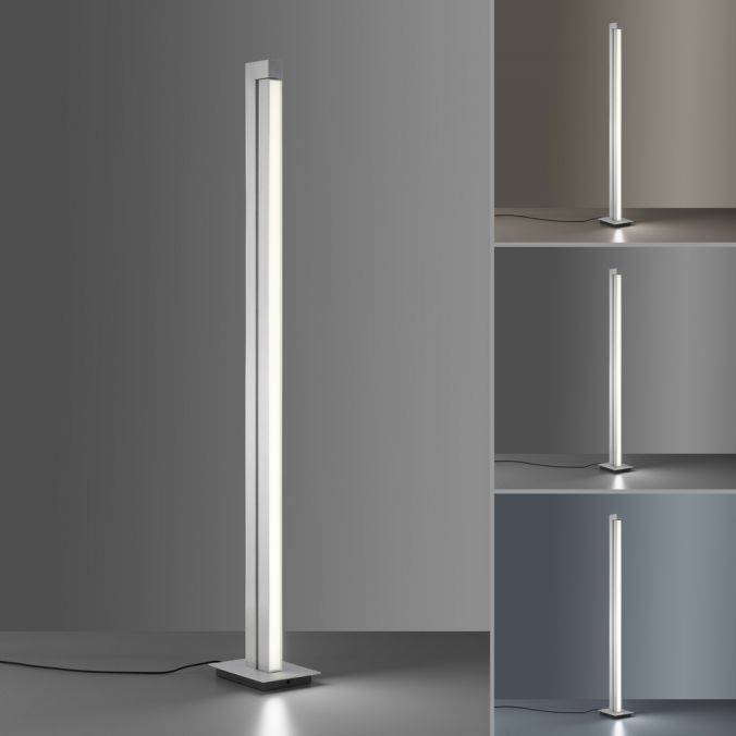 Paul Neuhaus Paul Neuhaus PURE LINES FLOOR LED Stehleuchte aluminium dimmbar drehbar Schalter Letzte 3 Tage
