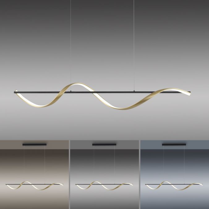 Paul Neuhaus Paul Neuhaus LED Pendelleuchte Q-SWING anthrazit messing matt Smart Home Bis zu 50% Rabatt