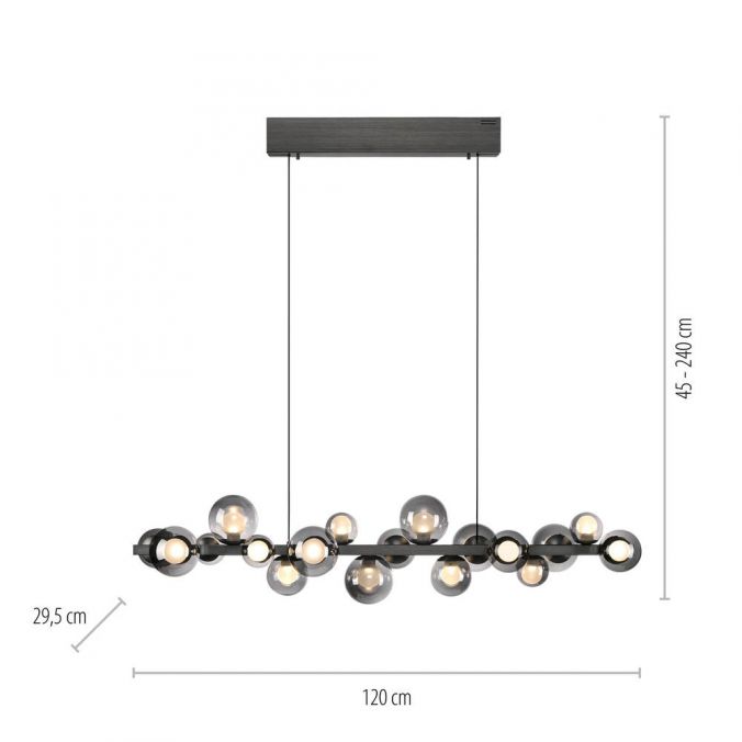 Paul Neuhaus Paul Neuhaus LED Pendelleuchte PURE E-Popup grau höhenverstellbar Super Rabatt
