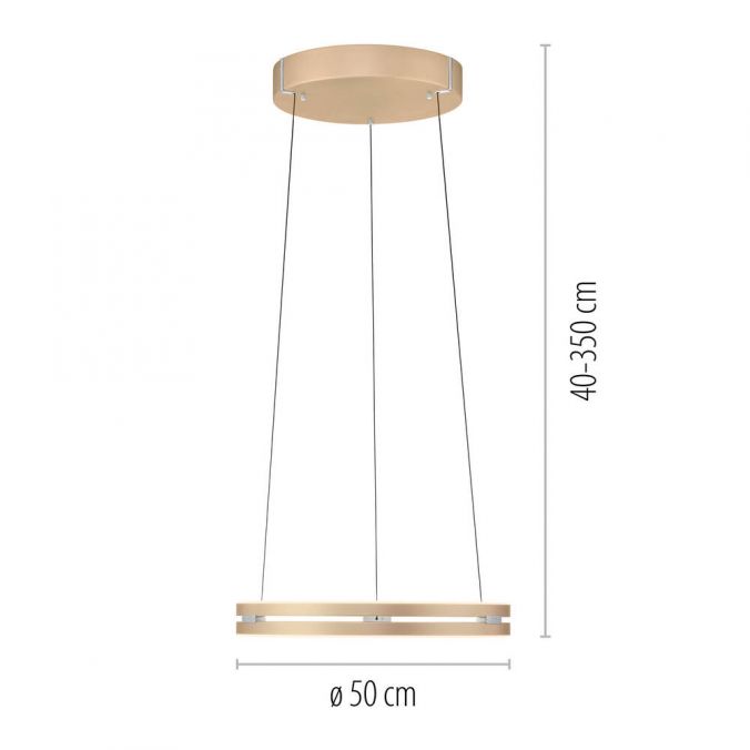 Paul Neuhaus Paul Neuhaus LED Pendelleuchte PURE E-Loop messing matt e-LIFT 50% Rabatt mit kostenlosem Versand