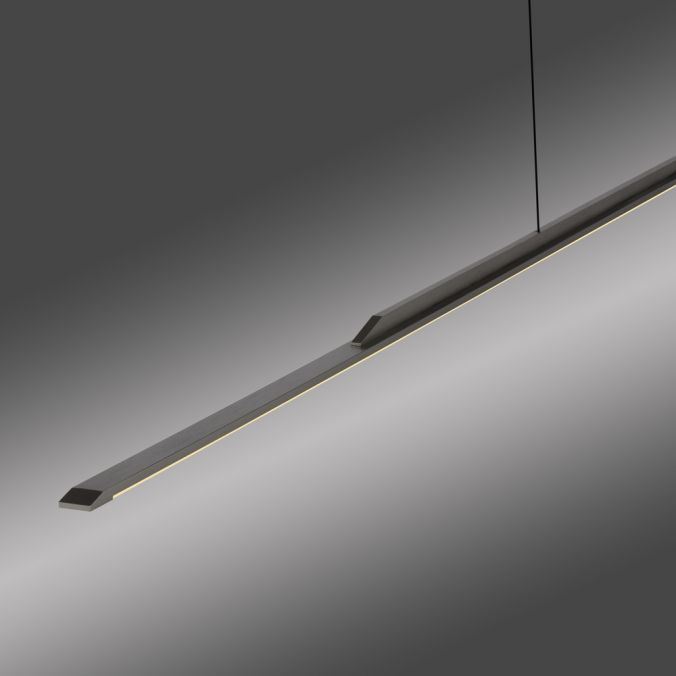 Paul Neuhaus Paul Neuhaus Pendelleuchte PURE Surface grau eloxiert 160x25 höhenverstellbar Fabrikladen