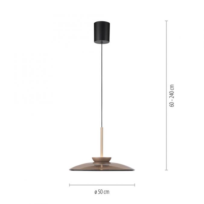 Paul Neuhaus Paul Neuhaus LED Pendelleuchte PURE E-Moon bronce elekrisch verstellbar Black Friday Preise