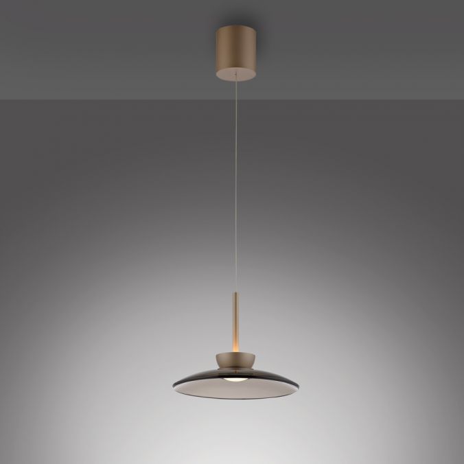 Paul Neuhaus Paul Neuhaus LED Pendelleuchte PURE Moon bronze höhenverstellbar zollfrei