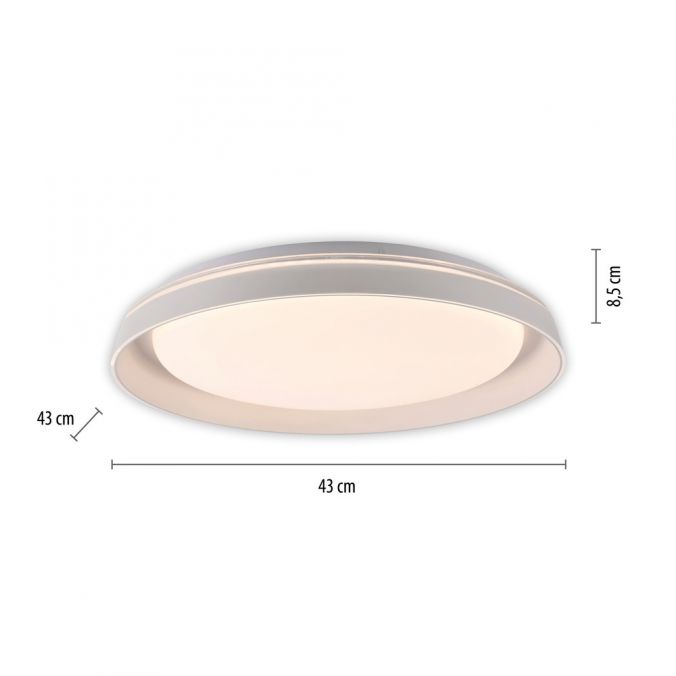 Paul Neuhaus LED Deckenleuchte weiß dimmbar schlichtes zeitloses Design Outlet
