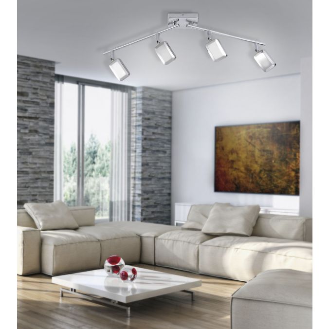 Paul Neuhaus LED-Deckenleuchte, chrom, warmweiße Lichtfarbe, energiesparend, modern Cyber Monday