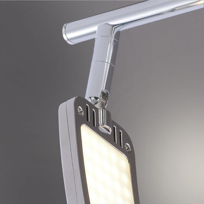 Paul Neuhaus LED-Deckenleuchte, chrom, 2 verstellbare Leuchtköpfe, warmweiße Lichtfarbe Osterangebot