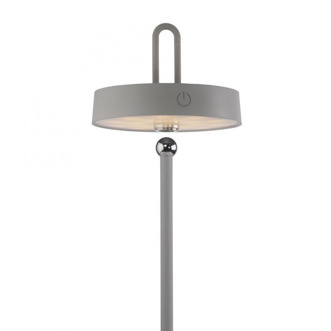 Paul Neuhaus LED Tischlampe greige Akku Touchdimmer spritzwassergeschützt USB Vatertagsangebot