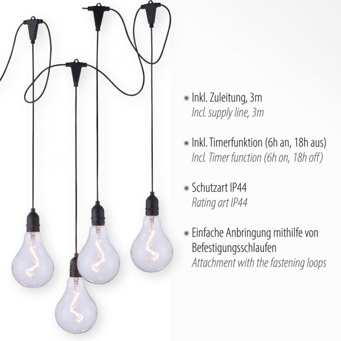 Paul Neuhaus LED Pendelleuchte, schwarz, spritzwassergeschützt, modern Online Outlet