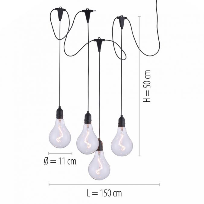 Paul Neuhaus LED Pendelleuchte, schwarz, spritzwassergeschützt, modern Online Outlet