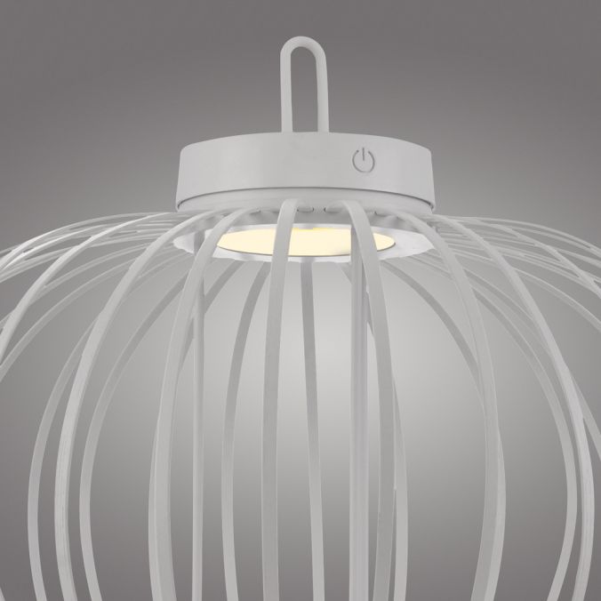 Paul Neuhaus LED Tischleuchte D=46cm weiß Akkulampe USB IP44 dimmbar per Touch Zeitlich begrenztes Angebot