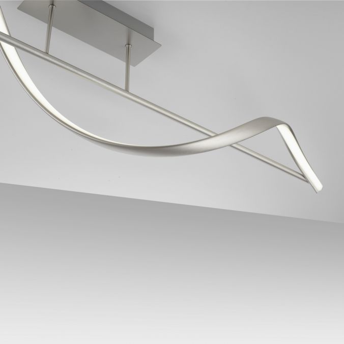 Paul Neuhaus Paul Neuhaus LED Deckenleuchte Q-SWING silber dimmbar Smar Home Räumungsverkauf