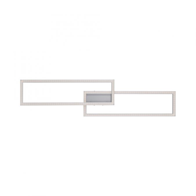 Paul Neuhaus LED Deckenleuchte stahlfarben und quadratisch, im Geometric Look Smart Home fähig Kauf eins, bekomm eins gratis