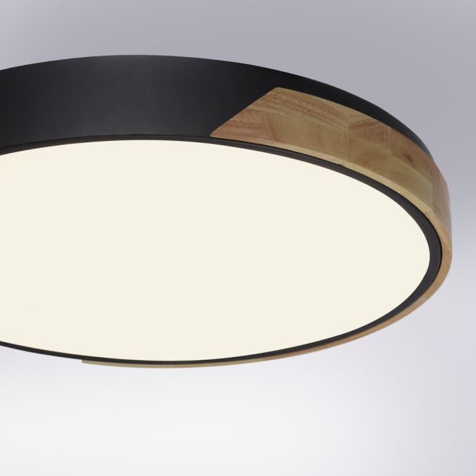 Paul Neuhaus Paul Neuhaus Q BILA LED Deckenleuchte Smart Home mattfarbig Echtholz dimmbar Riesige Ersparnisse
