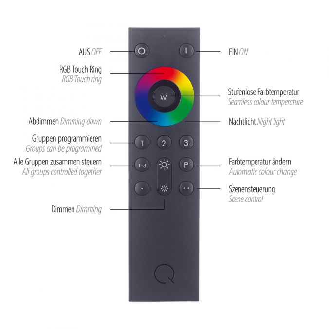 Paul Neuhaus Paul Neuhaus, Q-TOWER, LED-Tischleuchte, modern, linear, Smart Home Tiefpreis