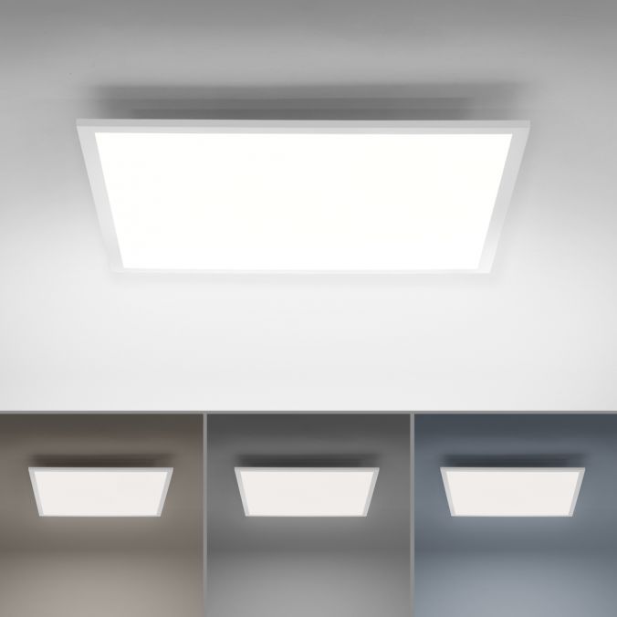 Paul Neuhaus LED-Panel, weiß, 62x62cm, CCT-Steuerung, dimmbar, flach, Deckenleuchte Zeitbegrenzte Promotion