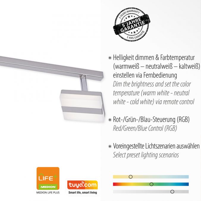 Paul Neuhaus LED-Deckenleuchte, Smart Home, LOLAsmart, CCT, RGB, dimmbar, Fernbedienung, 6-flammig Bis zu 50% Rabatt