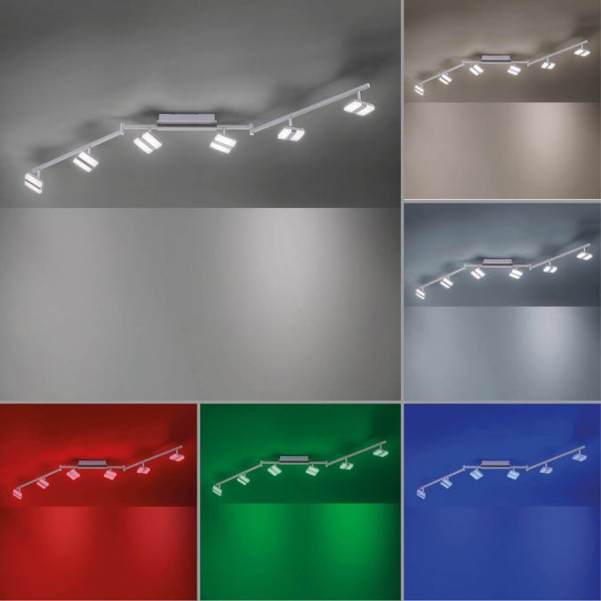Paul Neuhaus LED-Deckenleuchte, Smart Home, LOLAsmart, CCT, RGB, dimmbar, Fernbedienung, 6-flammig Bis zu 50% Rabatt