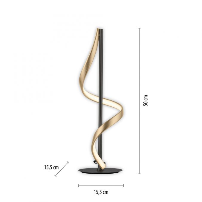 Paul Neuhaus Paul Neuhaus LED Tischleuchte Q-SWING anthrazit messing matt steuerbar Smart Home Bis zu 55% Rabatt