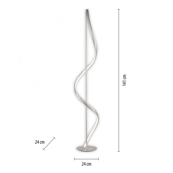 Paul Neuhaus Paul Neuhaus LED Stehleuchte Q-SWING silber steuerbar Smart Home Discount Store für neue Produkte