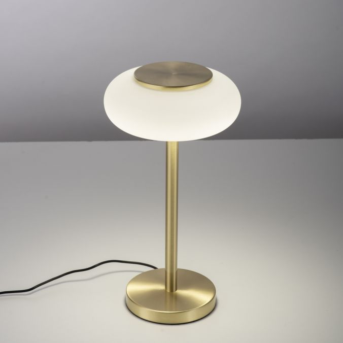 Paul Neuhaus Paul Neuhaus Q ETIENNE Tischleuchte Smart Home messingfarbig dimmbar rund Super Rabatt
