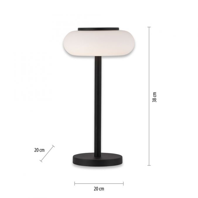 Paul Neuhaus Paul Neuhaus Q ETIENNE LED Tischleuchte Smart Home schwarz dimmbar rund Riesige Rabatte