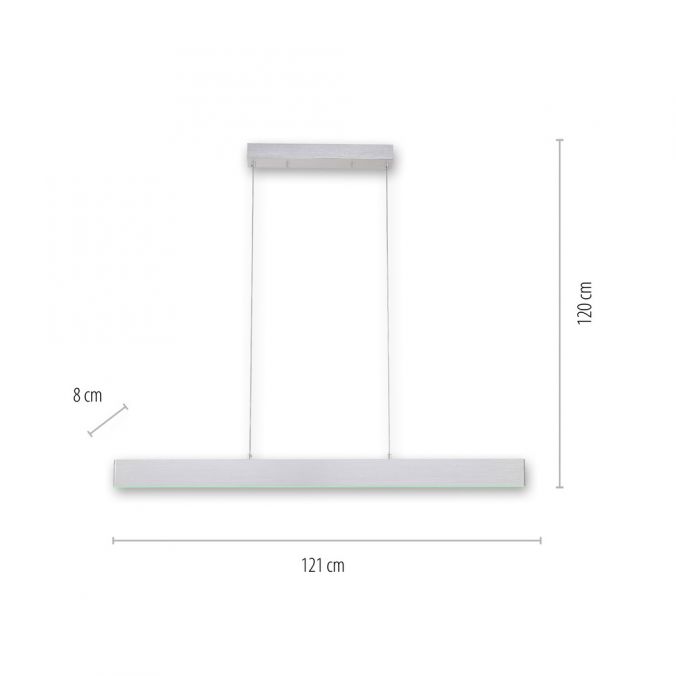 Paul Neuhaus LED Pendelleuchte silber, Fernbedienung, Medion-App smarthome Black Friday Preise