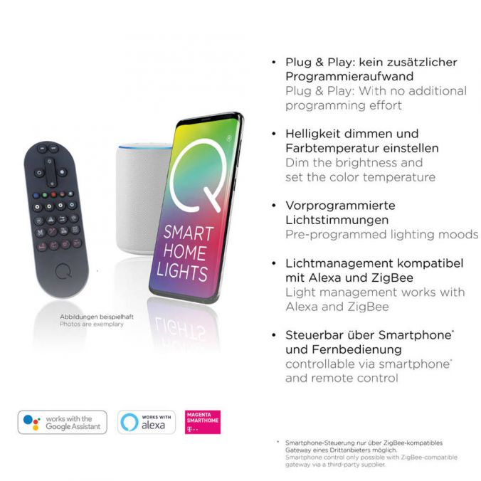Paul Neuhaus Paul Neuhaus LED Deckenleuchte Q-MAGONG schwarz steuerbar Smarthome Online