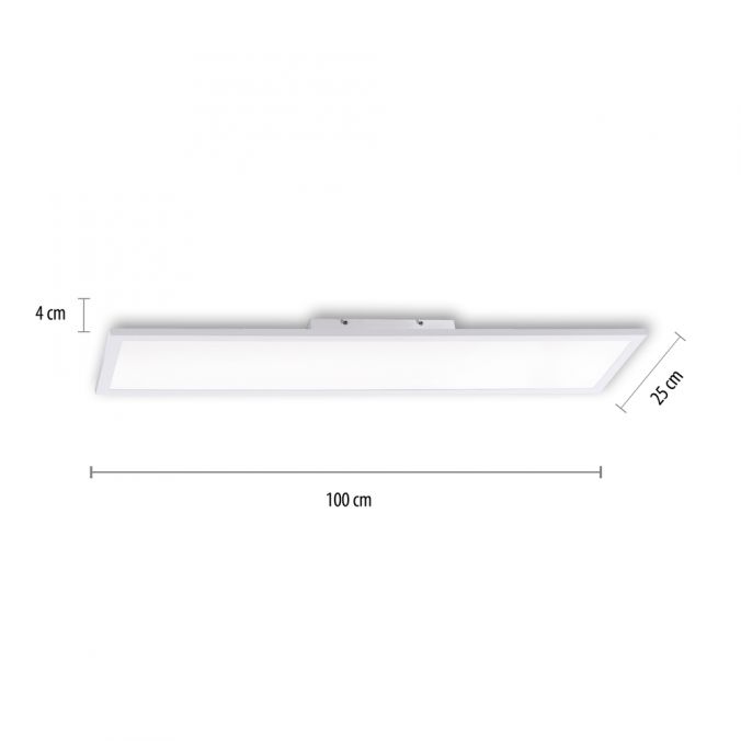 Paul Neuhaus LED-Panel, weiß, 100x25cm, Lichtfarbsteuerung, Fernbedienung Blitzangebot