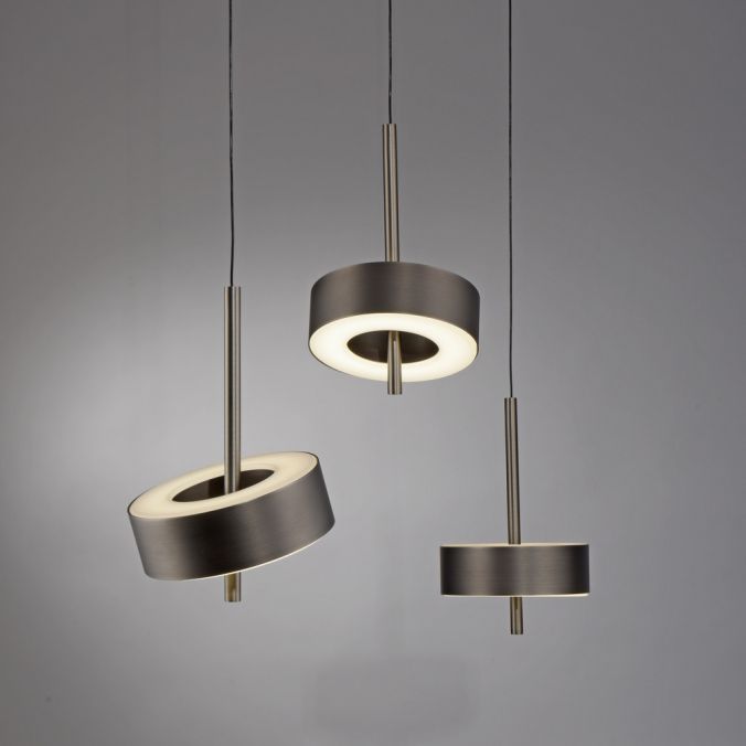 Paul Neuhaus Pendelleuchte Q-ROTATE 3 flammig dunkel metall braun höhenverstellbar Kauf eins, bekomm eins gratis