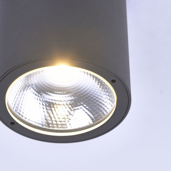Paul Neuhaus LED-Außenaufbaustrahler, anthrazit, Zylinderform, warmweiße Lichtfarbe Sonderangebote