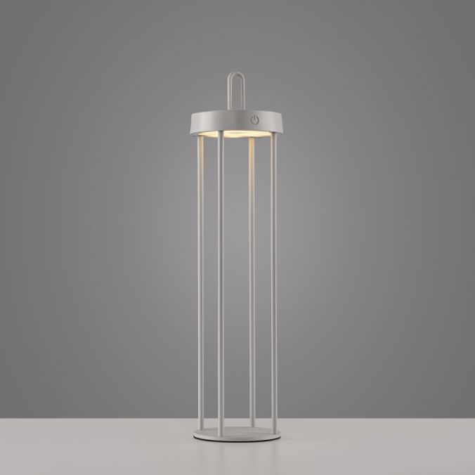 Paul Neuhaus LED Akkulampe Tischleuchte greige 50cm Touchdimmer IP44 Gartenleuchte Begrenzte Freigabe