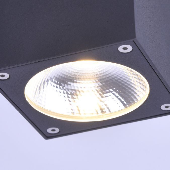 Paul Neuhaus LED-Außenaufbaustrahler, anthrazit, Cube, spritzwassergeschützt, Letzte 3 Tage