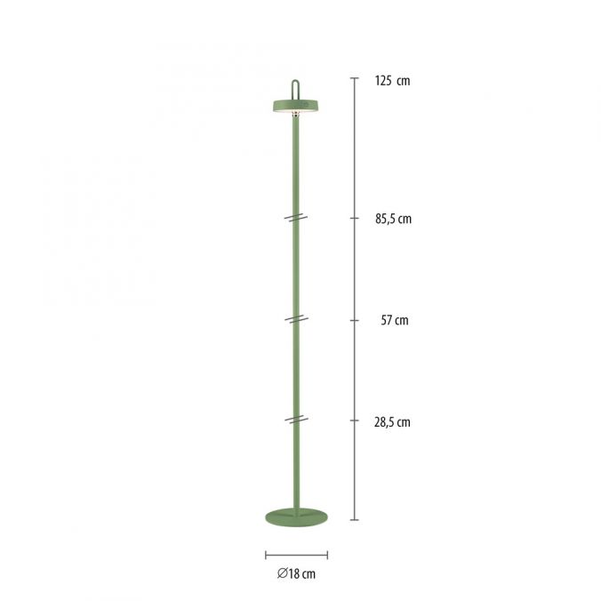 Paul Neuhaus LED Akku Stehleuchte grün Touchdimmer IP44 Innenbereich Garten JETZT KAUFEN
