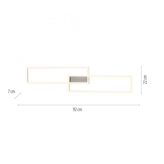 Paul Neuhaus LED Deckenleuchte, stahlfarben, warmweiß, drehbar, 2xLED Letzter Tag