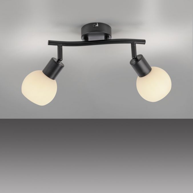 Paul Neuhaus LED Deckenleuchte 2 flammig schwarz Spot drehbar zeitloses Design Bis zu 50% Rabatt