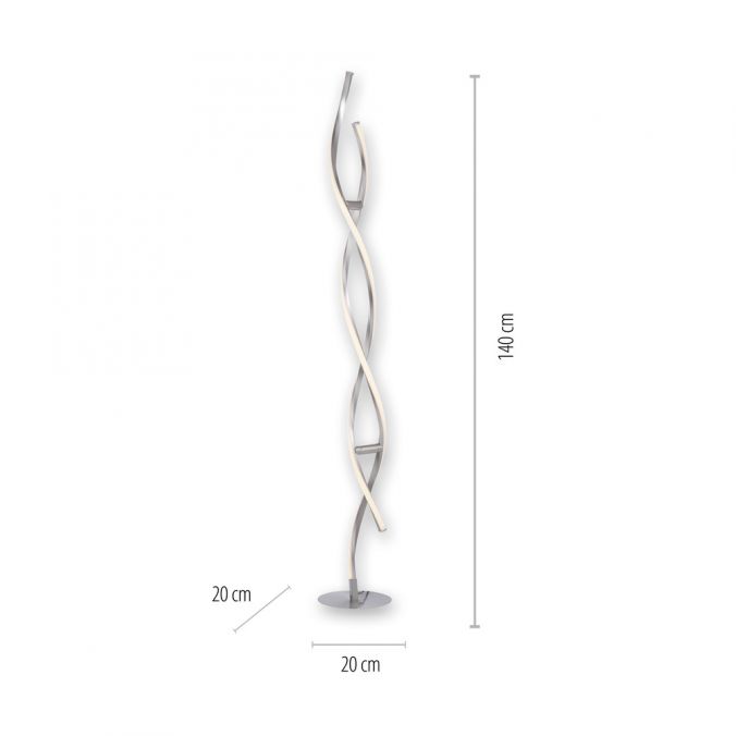 Paul Neuhaus Stehleuchte, stahlfarben, RGB, Fernbedienung, dimmbar, App Bis zu 65% Rabatt