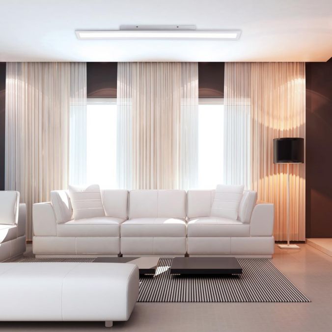 Paul Neuhaus LED-Panel, weiß, 120x10cm, neutralweißes Licht, dimmbar, modern 50% Rabatt mit kostenlosem Versand