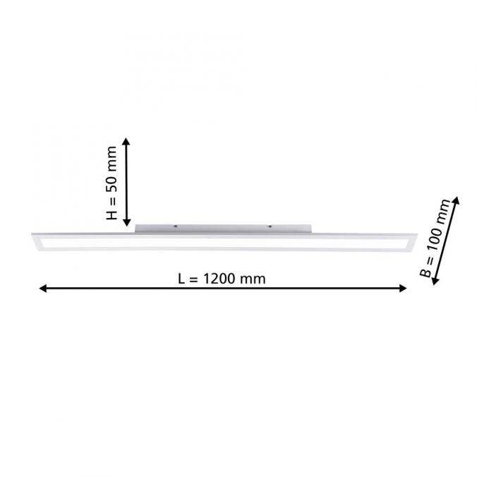Paul Neuhaus LED-Panel, weiß, 120x10cm, neutralweißes Licht, dimmbar, modern 50% Rabatt mit kostenlosem Versand