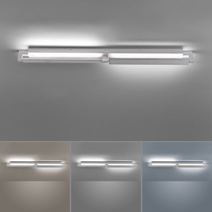 Paul Neuhaus Paul Neuhaus, Q-MATTEO, LED-Deckenleuchte, alu, Wandleuchte, Smart Home Im Verkauf